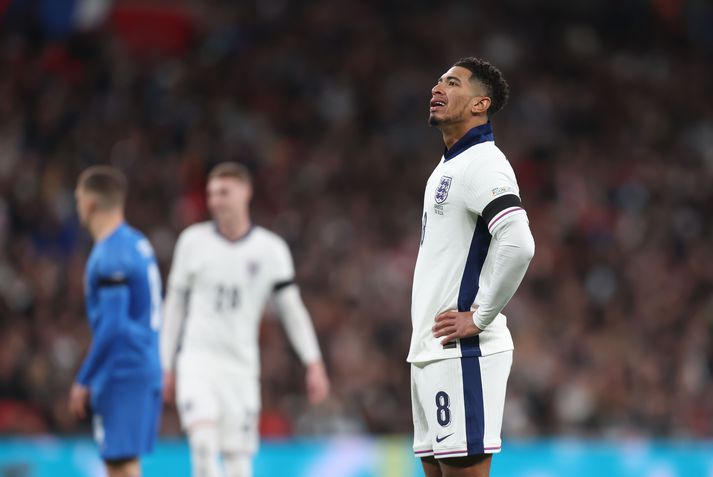 England v Greece - UEFA Nations League 2024/25 League B Group B2 LONDON, ENGLAND - OCTOBER 10: England's Jude Bellingham during the UEFA Nations League 2024/25 League B Group B2 match between England and Greece at on October 10, 2024 in London, England. (Photo by Rob Newell - CameraSport via Getty Images)