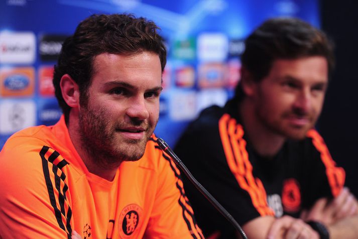 Juan Mata og Andre Villas-Boas.