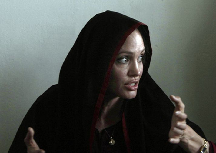 Angelina Jolie segir að mikil uppbyggingarvinna sé framundan í Pakistan. Mynd/ AFP.