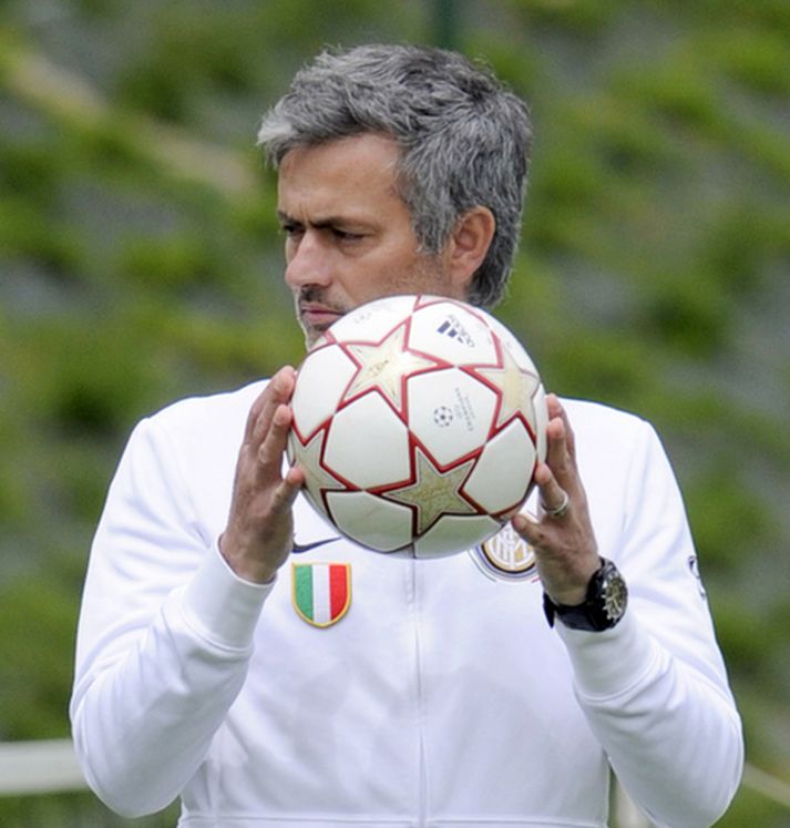 Jose Mourinho, knattspyrnustjóri Inter.