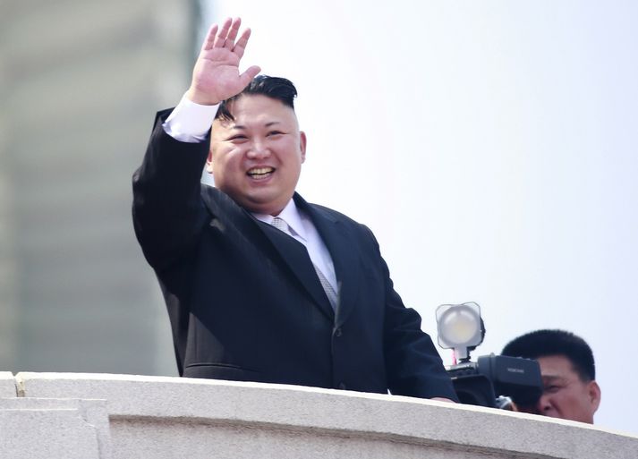 Kim Jong-un, leiðtogi Norður-Kóreu. Bandaríkjamenn saka stjórn hans um að handtaka fólk til að nota sem peð í valdatafli.