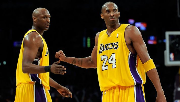 Lamar Odom og Kobe Bryant.