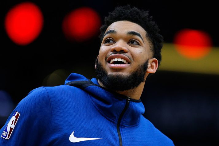 Karl-Anthony Towns spilar stórt hlutverk hjá liði Minnesota Timberwolves.