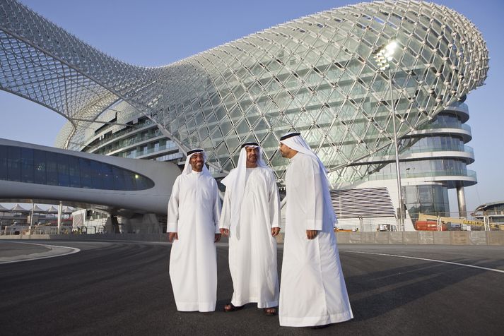 Formúlu 1 brautin í Abu Dhabi er mikið mannvirki og heimamenn stoltur af framlagi sínu.