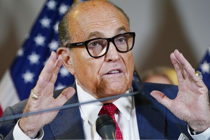 Giuliani er nú til rannsóknar vestanhafs vegna samskipta sinna við úkraínska ráðamenn.