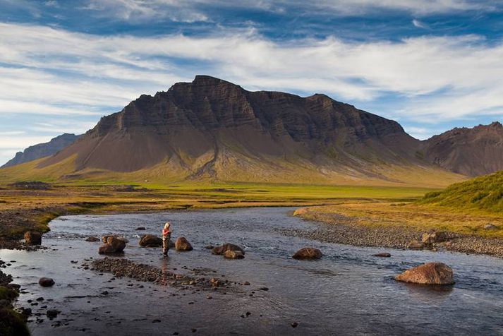 Það eru margir flottir veiðistaðir í Hítará