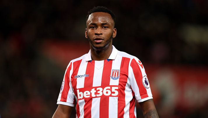 Berahino í sínum fyrsta leik með Stoke.