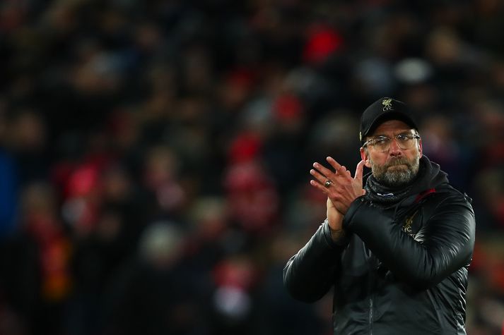 Klopp þakkar stuðningsmönnum fyrir eftir leikinn gegn Leicester.