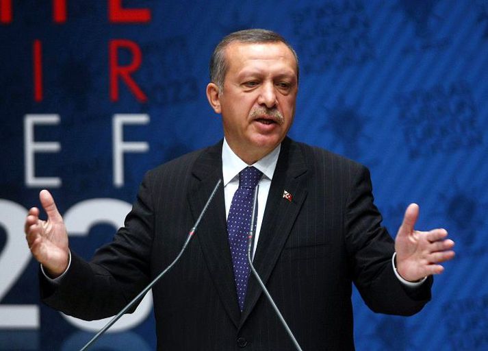 Erdogan forsætisráðherra Tyrklands segir að tekið verði við öllu flóttafólki frá Sýrlandi.