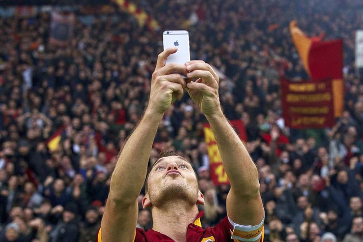 Líklega ekki fyrsta selfie sem Totti tekur