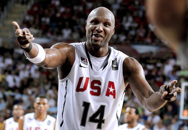 Lamar Odom varð heimsmeistari með Bandaríkjunum árið 2010.