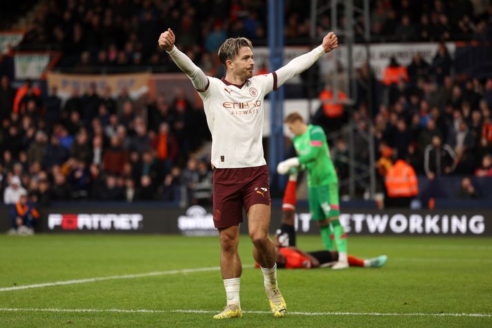 Jack Grealish skoraði sigurmark Manchester City.