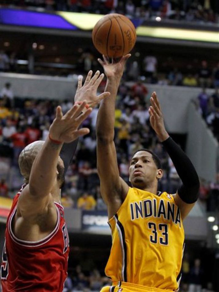 Danny Granger átti fínan leik fyrir Indiana í kvöld. Mynd. / AP