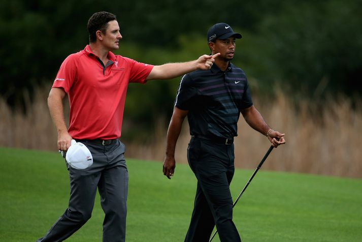 Justin Rose og Tiger Woods í Tyrklandi í nóvember.