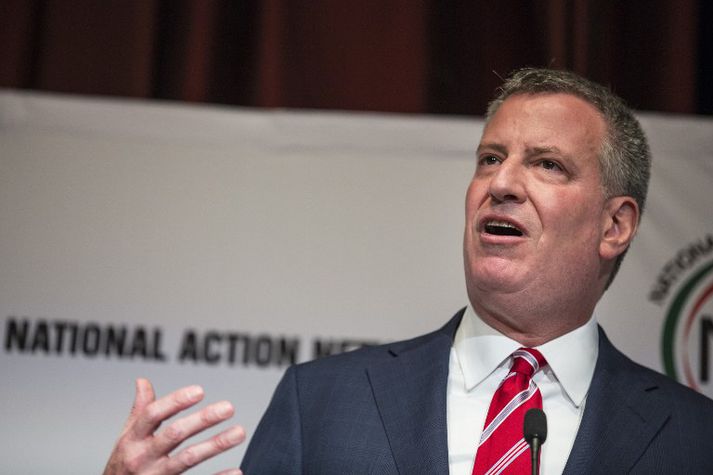 Bill de Blasio, borgarstjóri New York borgar.