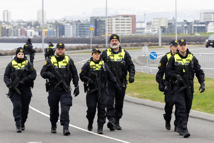 Vopnaðir lögreglumenn komu að umfangsmikilli öryggisgæslu vegna leiðtogafundar Evrópuráðsins sem haldinn var í Hörpu á síðasta ári. Hið sama verður uppi á teningnum í næstu viku, vegna þings Norðurlandaráðs.