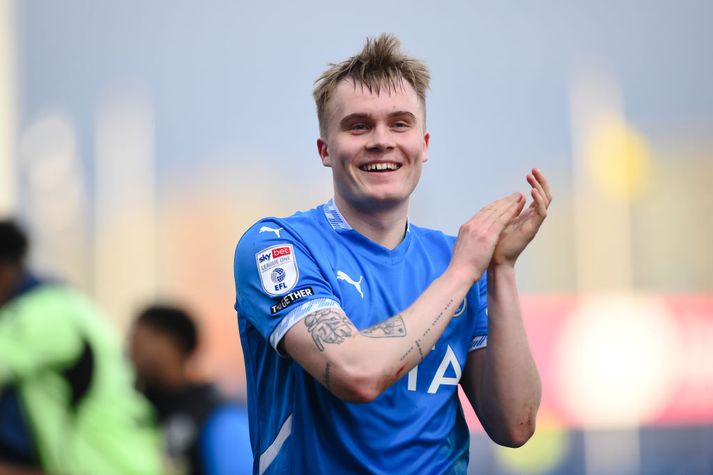 Benoný Breki Andrésson er í U21-landsliðinu. Hann sló markametið í efstu deild í búningi KR í fyrra og fór svo til Englands en fjórir núverandi leikmenn KR eru í nýjasta U21-hópnum.