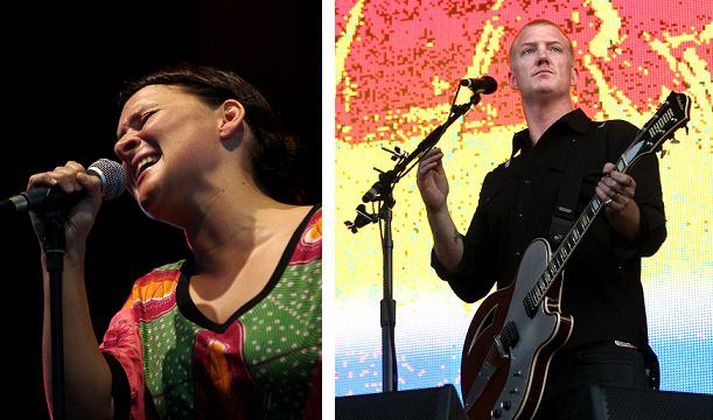 Emilíana Torrini og Josh Homme, söngvari og forsprakki Queens of the Stone Age.