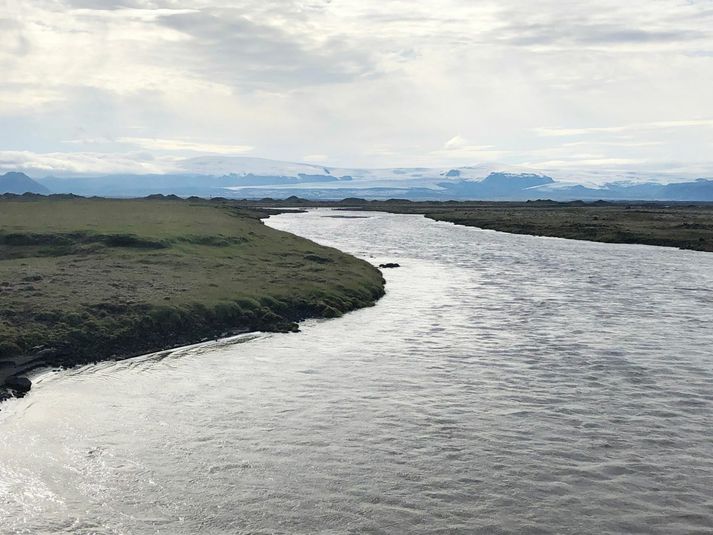 Vel er fylgst með ánni Skálm. Ljósmyndin er úr safni.