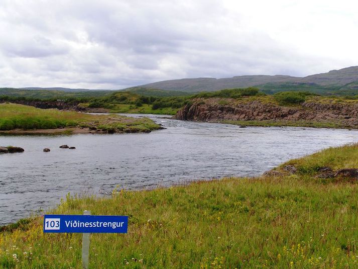 Fallegur veiðistaður í Norðurá. Myndin er tekin í fyrrasumar.