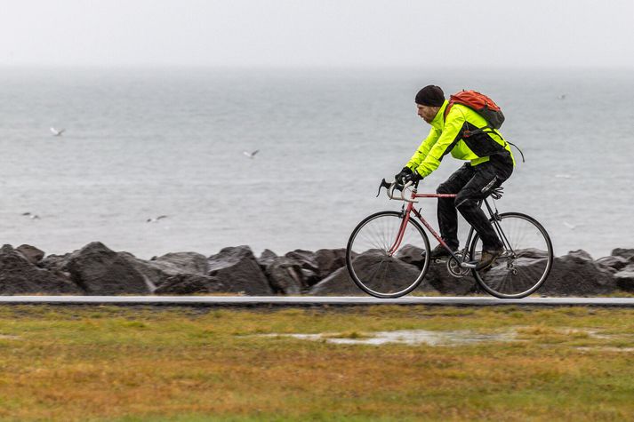 Hiti verður á á bilinu tvö til sjö stig að deginum.