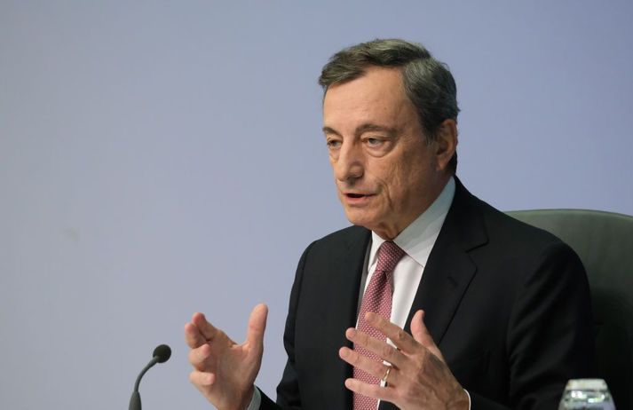 Hinn 73 ára Mario Draghi gegndi embætti seðlabankastjóra Evrópu í átta ár, frá 2011 til 2019.