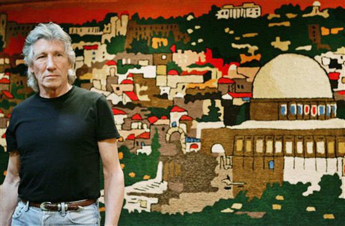 Roger Waters við komu sína til Ísraels