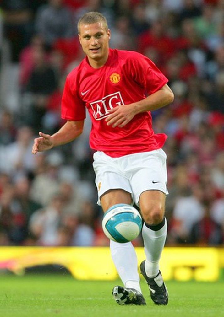 Nemanja Vidic í leik með Manchester United.