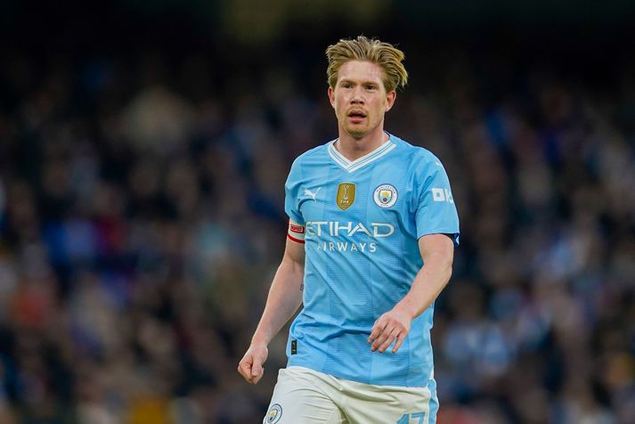 Kevin De Bruyne í leiknum með Manchester City um helgina.