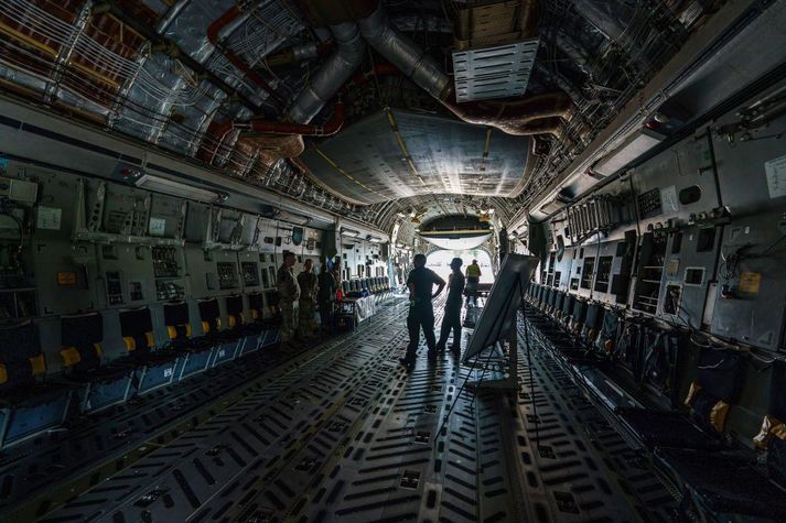 Hægt er að skjóta eldflaugum frá C-17 Globemaster flutningavél án þess að gera á henni breytingar.