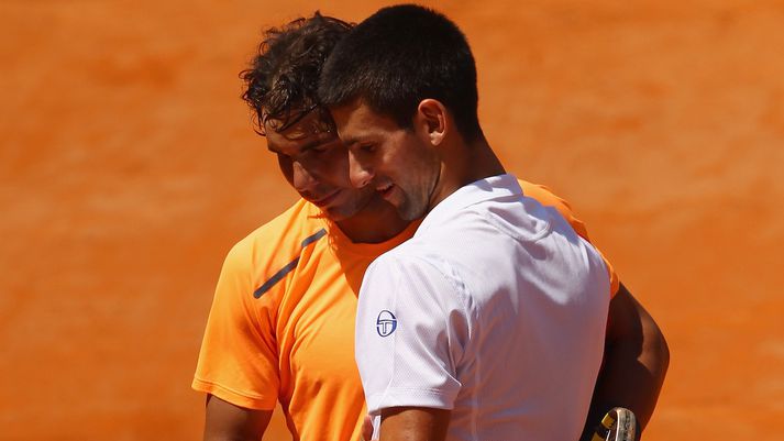 Serbinn Novak Djokovic og Spánverjinn Rafael Nadal.