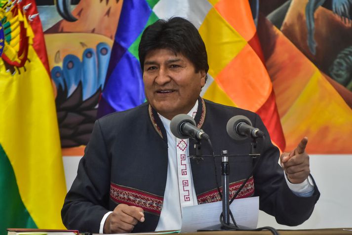Evo Morales, fyrrverandi forseti Bólivíu.