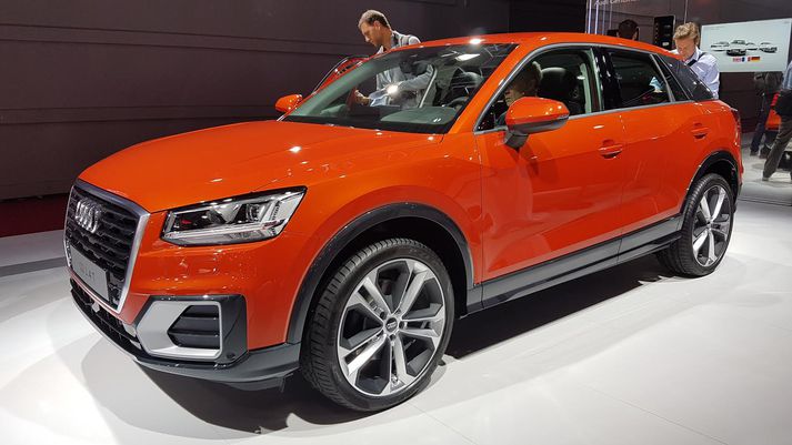 Audi Q2 er glænýr jepplingur og á pöllunum í París.