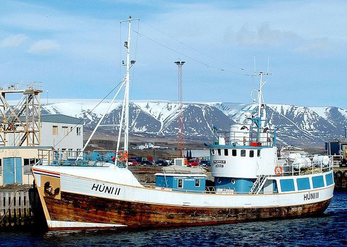 Húni II, bátur, skip, bryggja