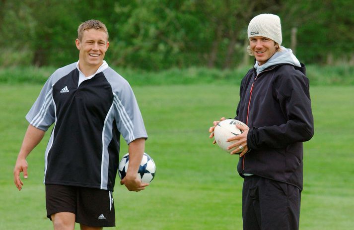 Wilkinson með Beckham árið 2003 er þeir voru langstærstu íþróttastjörnur Breta.