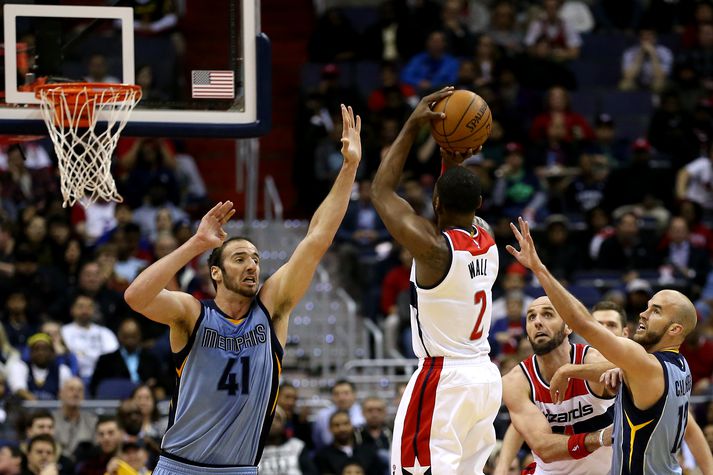 John Wall gerði 31 stig fyrir Washington.