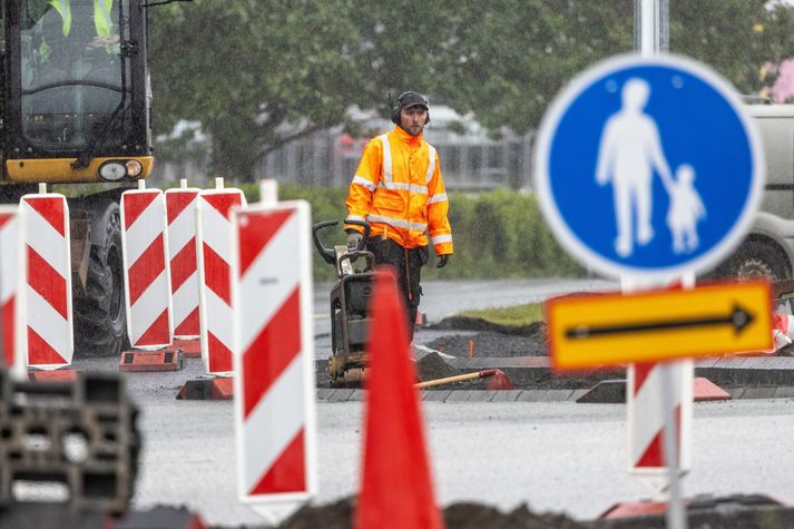 Enn á að rigna á höfuðborgarsvæðinu framan af morgni í dag en svo er spáð stöku skúrum. Myndin er úr safni.