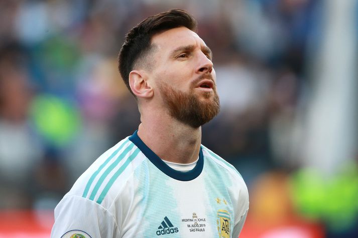 Messi á Suður-Ameríkukeppninni í sumar.