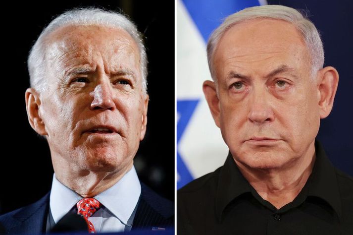 Biden og Netanyahu ræddu saman í síma í gær, meðal annars um hefndaraðgerðir Ísrael gegn Íran.