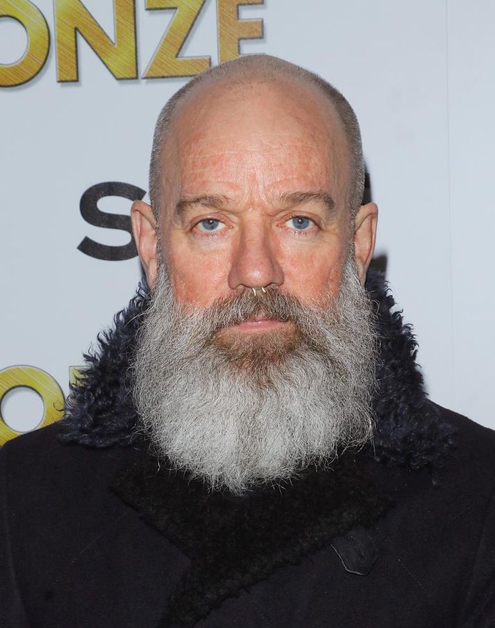 Michael Stipe söngvari R.E.M. skartar gráu jólasveinaskeggi þessa daganna.