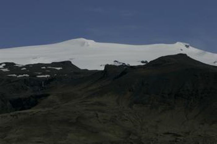 Mýrdalsjökull. Eldstöðin Katla er í Mýrdalsjökli.