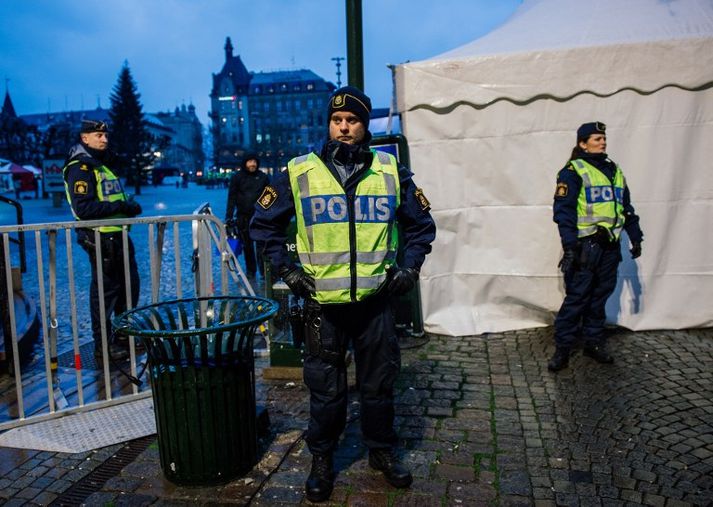 Lögregla að störfum í Malmö. Myndin tengist fréttinni ekki beint.