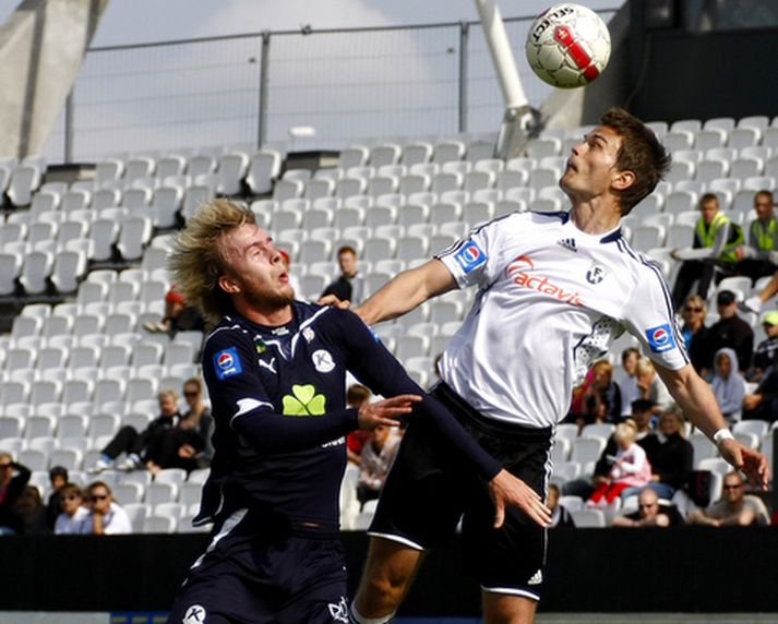 Símun Samuelsen er búinn að eiga mjög góðan leik hjá Keflavík.