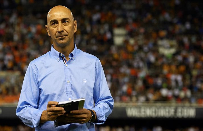 Ayestaran í síðasta leik sínum með Valencia.