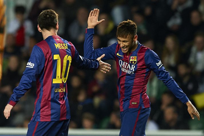 Lionel Messi og Neymar.