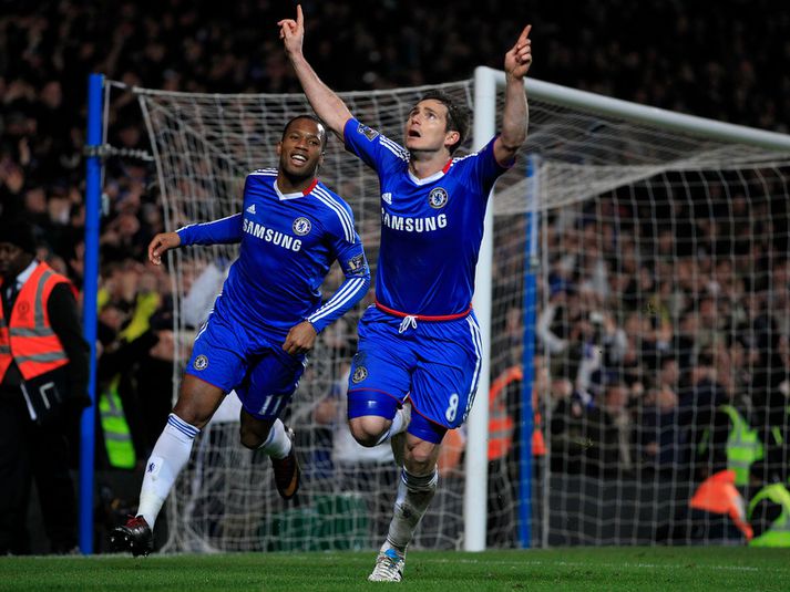 Frank Lampard og Didier Drogba.