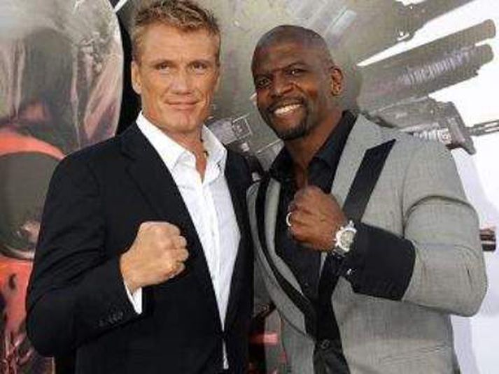 the expendables Dolph Lundgren og Terry Crews leika í harðhausamyndinni The Expendables.nordicphotos/getty