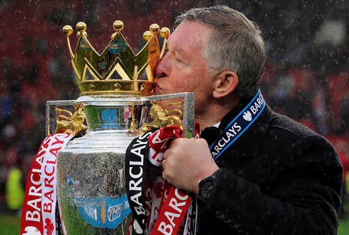 Sir Alex Ferguson lyfti þessum bikar 13 sinnum sem stjóri Manchester United.
