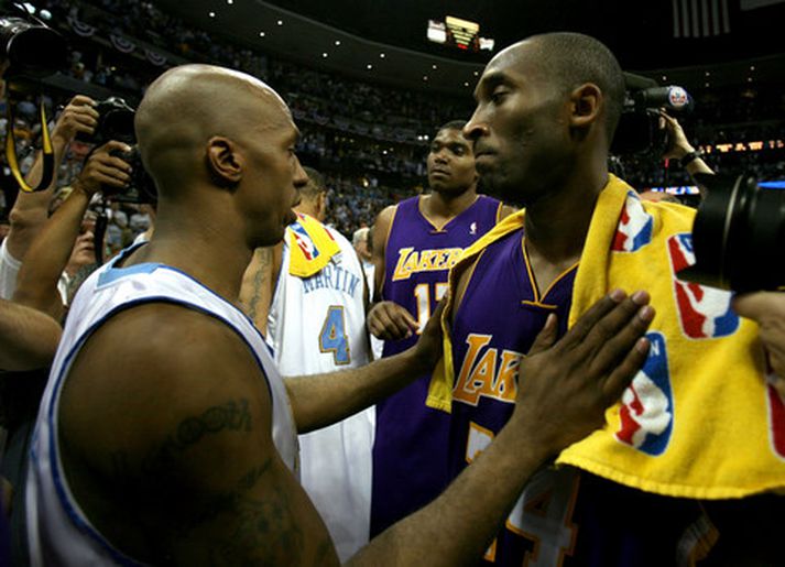 Chauncey Billups og Kobe Bryant.