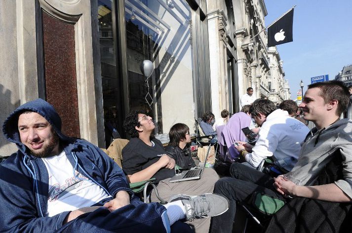 Það var útihátíðarstemning á Regent street í dag.